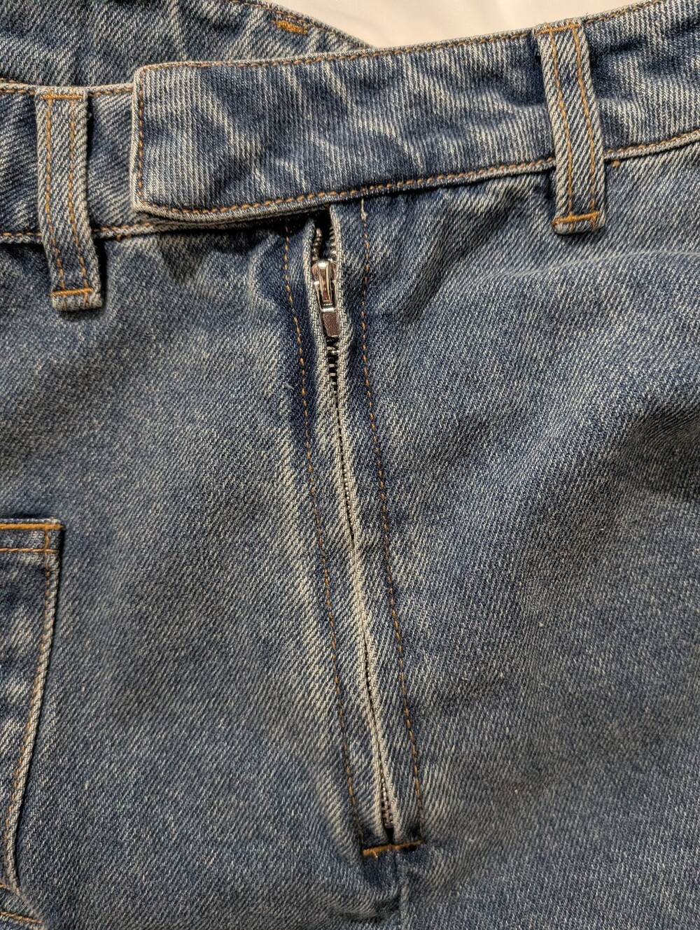 Commense Asymmetric Pleated Denim Mini Skirt - Picture 14 of 16